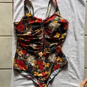 Floral One Piece Swimsuit